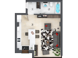 Apartamente cu o camer? tip E